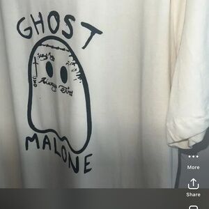 Ghost Malone Graphic Tee - White
